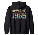 Original Classic Born 1965 I'm Far From Finished Birthday Zip Hoodie