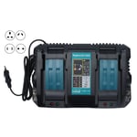 As 18V Dual Port Lithium Battery Charger Fast Charger Replacement For DC18RD L