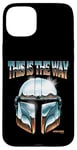 Coque pour iPhone 15 Plus Star Wars The Mandalorian This Is The Way Helmet Shine