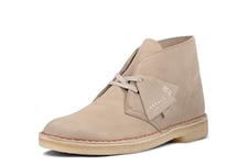 Clarks Homme Desert Boot Bottine Chukka, Suède Sable, 45 EU