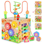 Subtail Jouet Bebe 1 2 an, Cubes d’éveil, Montessori Sensoriel Jouets pour Bebe 6 18 Mois Naissance Fille Garcon, Cadeau de Jouets pour garçons, Filles et Tout-Petits âgés de 1, 2, 3 Ans