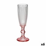 Champagneglas Rosa Transparent Glas 6 antal (180 ml)