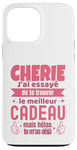 Coque pour iPhone 13 Pro Max Cadeau Original Chérie Saint Valentin Amour Couple Humour