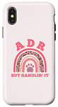 Coque pour iPhone X/XS Vétérinaire ADR Vet Ain't Doin' Right Paw Pets Vétérinaire