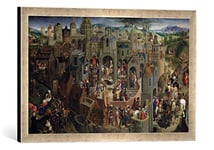 Kunst für Alle 'Encadré Image de Hans Memling The Passion, 1470–71, d'art dans Le Cadre de Haute qualité Photos Fait Main, 60 x 40 cm, Argent Raya