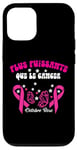 Coque pour iPhone 15 Pro Octobre Rose 2024 Ruban Combattre Le Cancer Du Sein