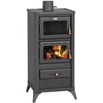 Poêle à Bois FIME 12/16 Kw Avec Four Noir Anthracite