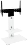 AVF Column Mount Up to 65 Inch TV Stand - White