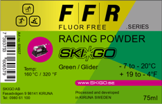 Skigo FFR Racing green powder 75ml