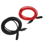 (2m)12AWG One Pair Red And Black Solar Panel Extension Cable Wire With Female