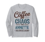 ANNETTE Personalized Cute Coffee Girls ANNETTE Name Long Sleeve T-Shirt