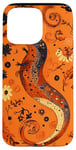 Coque pour iPhone 15 Pro Max Orange Bohème Paisley Live Weird Funny Naked Mole Rat Art Art