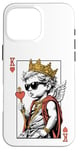 Coque pour iPhone 16 Pro Max Cupid Valentine King Of Hearts Card Poker Player