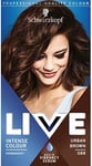 Schwarzkopf LIVE Intense Colour Urban Brown Permanent Hair Dye 088, Long-Lastin