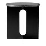 Audo Copenhagen - Androgyne Side Table Black / Black Marble - Pienet pöydät & sivupöydät - Danielle Siggerud - Musta - Metalli/Kivi