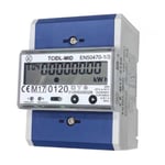 KWH-måler 3-fase LCD 5(80)A 4M MID S0 grensesnitt RS485, TCIDL-MID