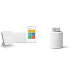 tado° Kit de Démarrage - Thermostat Connecté et Intelligent sans Fil V3+, Support Correspondant Inclus + Tête Thermostatique Connectée et Intelligente – Accessoire pour Le contrôle Multi-pièces