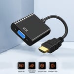 Adaptateur Hdmi Vers Vga 1080p, Convertisseur Mâle Vers Femelle, Pour Ps4, Avec Câble Audio Vidéo, Jack, Pour Pc Et Tv