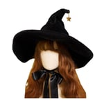 Halloween Häxhatt Kostym Accessoarer Personlighet Halloween Wizard Dammössa för Halloween Maskeraddekoration default