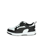 PUMA Mixte Enfant Rebound V6 Lo AC+ PS, Puma White Puma Black, 32 EU