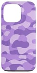 Coque pour iPhone 13 Pro Violet Camouflage Branché Chasse Camouflage Mignon y2k