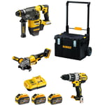 Kit FVK381TSX3HD-QW 54V/18V (DCH333 DCD996 DCG414 3 x 9,0 Ah DCB118 DS450 DWST1-75668) - Dewalt