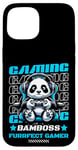 Coque pour iPhone 15 Graphique de jeu vidéo Panda Gaming pour hommes, garçons, femmes, enfants