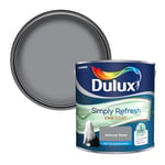 Dulux Simply Refresh Matt Emulsion Paint - Natural Slate - 2.5 l (Pack of 1), 5382881