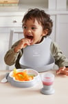 BabyBjörn Baby Bib -ruokalappu, 2 kpl, Grey / Powder Green