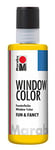 Marabu Window Color Fun & Fancy, 80 ML, Jaune, Peinture