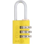 Abus - Cadenas à code 145/20 Couleur - Jaune