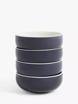 John Lewis Puritan Stoneware Cereal Bowls, Set of 4, 15cm