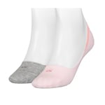 Calvin Klein Strømper 2P Women Low Cut Footie Socks Rosa/Grå Str 39/42 Dame