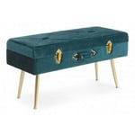 Banquette Fashion Commerce avec rangement polina navylus 80X34X42 cm - Verde