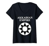 Womens Akkadian Empire Symbol Ancient War Goddess Ishtar V-Neck T-Shirt