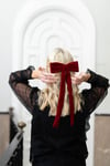 Becksöndergaard Velvet Bow Hair Clip - Dame - Rød - ONE SIZE