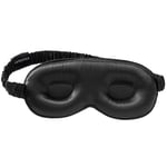 Lenoites Mulberry Silk Contour Sleep Mask Black