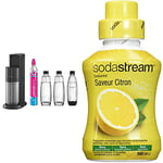 sodastream Pack Machine à Eau Pétillante et Soda 2 en 1 Duo Concentré Saveur Citron – sans Arôme Artificiel, sans Colorant Artificiel, sans Aspartame – 500 ML