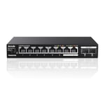 Tenda 2.5 Gigabit Switch, 8-Port 2.5G Ethernet Switch, 2 x 10Gbps SFP+ Ports, (VLAN, Static Aggregation, Unmanaged, Plug and Play, Desktop Or Wall Mount, Metal) (TEM2010X)