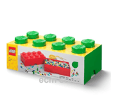 LEGO Brique de rangement 4004 Empilable Vert 8 boutons 50 x 25 x 15 cm boite