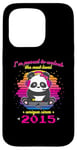 Coque pour iPhone 15 Pro Né en 2015 Anniversaire Fun Panda Gaming Unlock The Next Level