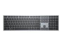 Dell Multi-Device KB700 - Clavier - sans fil - 2.4 GHz, Bluetooth 5.0 - AZERTY - Belge - gris - avec 3 ans Service d'échange avancé le jour ouvrable suivant