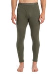 Icebreaker Men's Standard 175 Everyday Cold Weather Leggings-Wool Base Layer Thermal Pants with Fly, Loden Green, Medium