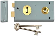 Yale Locks P401 Serrure en applique Métallisé Visi 138 x 76 mm (Import Grande Bretagne)