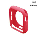 For Iwatch Apple Watch 4 3 2 1 Case Silicone Red 40mm