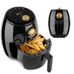 Dihl 2L Air Fryer Black Gold Rapid Healthy Cooker Oven Low Fat Free Food Frying