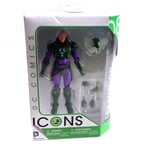 DC Comics Icons LEX LUTHOR Superman Villain 6" toy action figure, Justice,