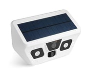 Technaxx Allemagne Caméra de sécurité solaire Caméra de surveillance extérieure à batterie rechargeable PIR Caméra de surveillance à détection de mouvement PIR avec lumière LED haute puissance TX-156