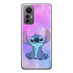 ERT GROUP Coque de téléphone Portable pour Xiaomi MI 12 Lite Original et sous Licence Officielle Disney Motif Stich 006 Parfaitement adapté à la Forme du téléphone Portable, Coque en TPU