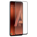 Tempered Glass Screen Protector for Samsung Galaxy A70 Beveled Black Edges